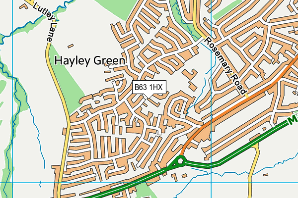 B63 1HX map - OS VectorMap District (Ordnance Survey) B63 1HX map - OS VectorMap District (Ordnance Survey)