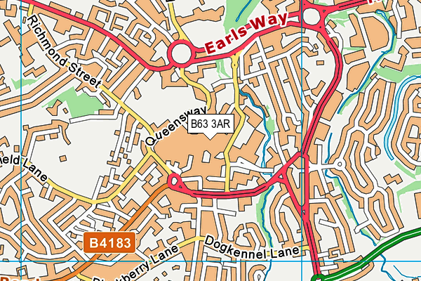 B63 3AR map - OS VectorMap District (Ordnance Survey) B63 3AR map - OS VectorMap District (Ordnance Survey)