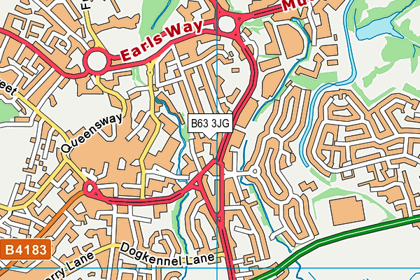B63 3JG map - OS VectorMap District (Ordnance Survey) B63 3JG map - OS VectorMap District (Ordnance Survey)
