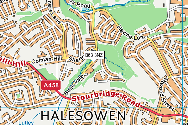 B63 3NZ map - OS VectorMap District (Ordnance Survey) B63 3NZ map - OS VectorMap District (Ordnance Survey)
