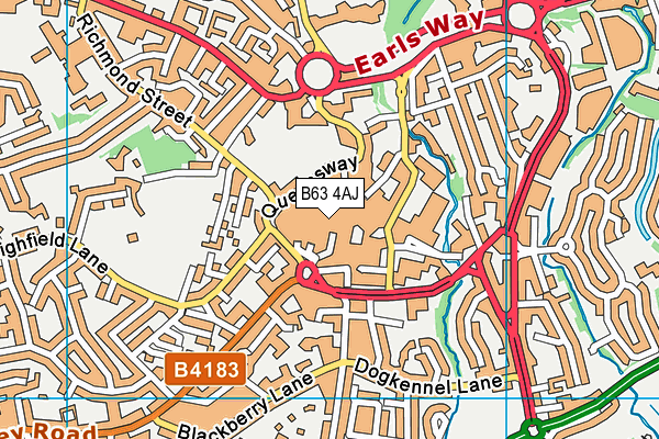 B63 4AJ map - OS VectorMap District (Ordnance Survey) B63 4AJ map - OS VectorMap District (Ordnance Survey)