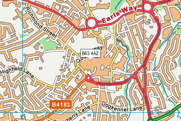 B63 4AZ map - OS VectorMap District (Ordnance Survey) B63 4AZ map - OS VectorMap District (Ordnance Survey)