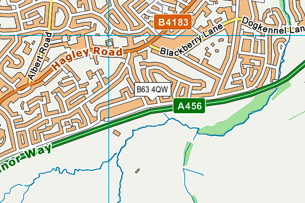 B63 4QW map - OS VectorMap District (Ordnance Survey) B63 4QW map - OS VectorMap District (Ordnance Survey)