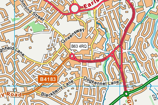 B63 4RQ map - OS VectorMap District (Ordnance Survey) B63 4RQ map - OS VectorMap District (Ordnance Survey)