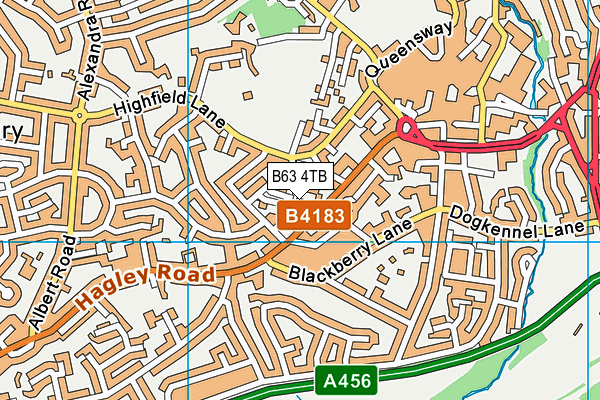 B63 4TB map - OS VectorMap District (Ordnance Survey) B63 4TB map - OS VectorMap District (Ordnance Survey)