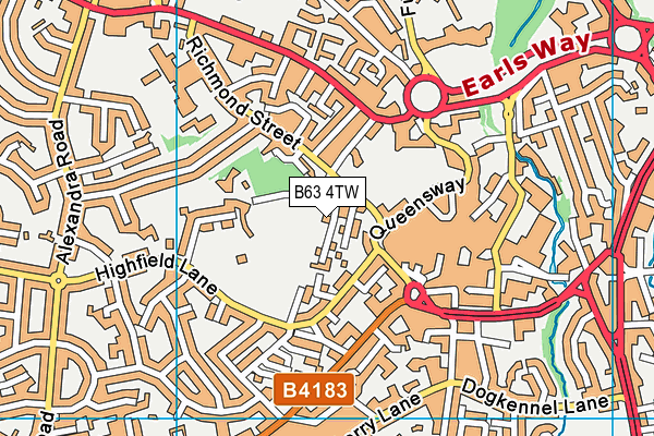 B63 4TW map - OS VectorMap District (Ordnance Survey) B63 4TW map - OS VectorMap District (Ordnance Survey)