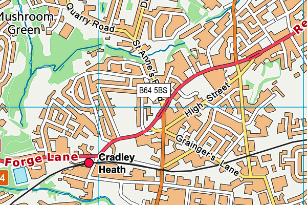 B64 5BS map - OS VectorMap District (Ordnance Survey) B64 5BS map - OS VectorMap District (Ordnance Survey)