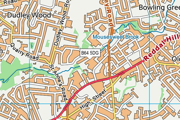 B64 5DG map - OS VectorMap District (Ordnance Survey) B64 5DG map - OS VectorMap District (Ordnance Survey)