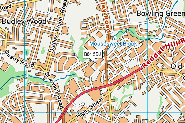 B64 5DJ map - OS VectorMap District (Ordnance Survey) B64 5DJ map - OS VectorMap District (Ordnance Survey)