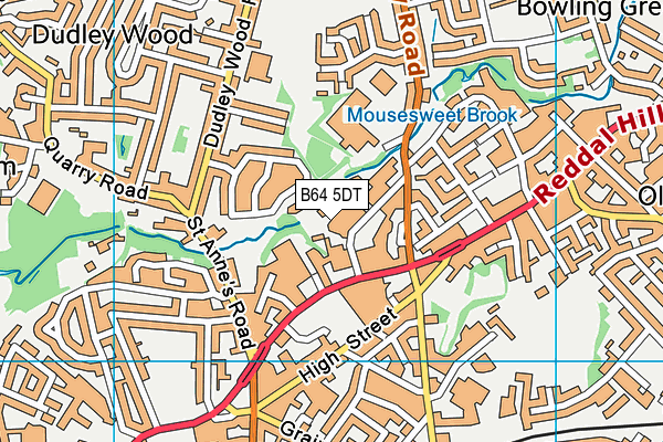 B64 5DT map - OS VectorMap District (Ordnance Survey) B64 5DT map - OS VectorMap District (Ordnance Survey)