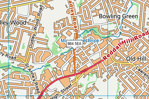 B64 5EA map - OS VectorMap District (Ordnance Survey) B64 5EA map - OS VectorMap District (Ordnance Survey)