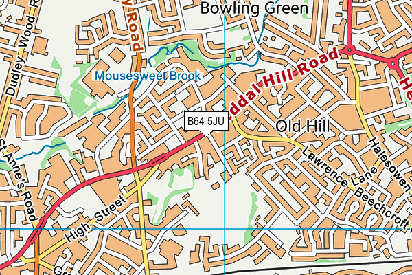B64 5JU map - OS VectorMap District (Ordnance Survey) B64 5JU map - OS VectorMap District (Ordnance Survey)