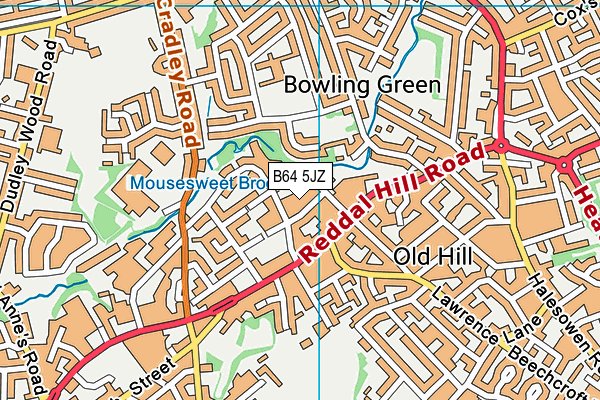 B64 5JZ map - OS VectorMap District (Ordnance Survey) B64 5JZ map - OS VectorMap District (Ordnance Survey)