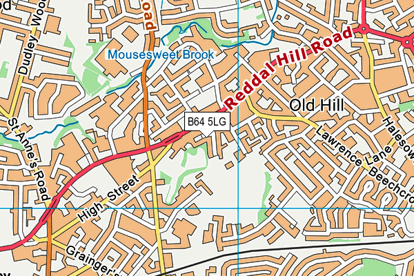 B64 5LG map - OS VectorMap District (Ordnance Survey) B64 5LG map - OS VectorMap District (Ordnance Survey)