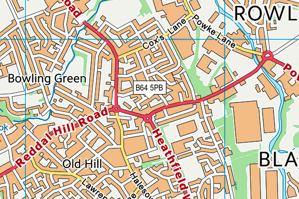 B64 5PB map - OS VectorMap District (Ordnance Survey) B64 5PB map - OS VectorMap District (Ordnance Survey)