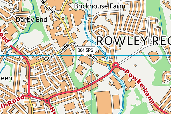 B64 5PS map - OS VectorMap District (Ordnance Survey) B64 5PS map - OS VectorMap District (Ordnance Survey)