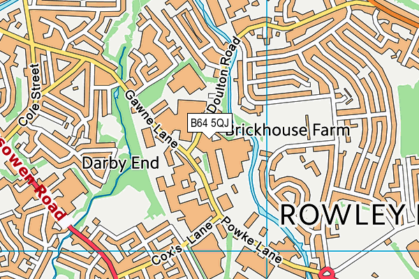 B64 5QJ map - OS VectorMap District (Ordnance Survey) B64 5QJ map - OS VectorMap District (Ordnance Survey)