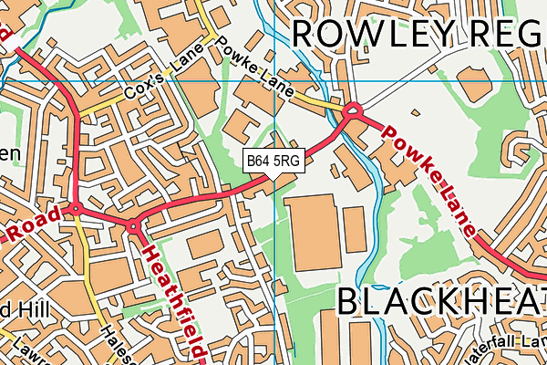 B64 5RG map - OS VectorMap District (Ordnance Survey) B64 5RG map - OS VectorMap District (Ordnance Survey)