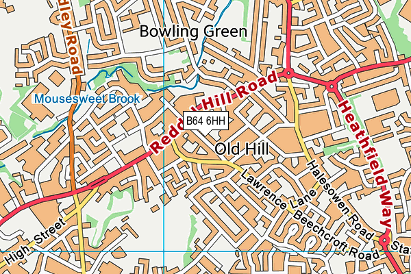 B64 6HH map - OS VectorMap District (Ordnance Survey) B64 6HH map - OS VectorMap District (Ordnance Survey)