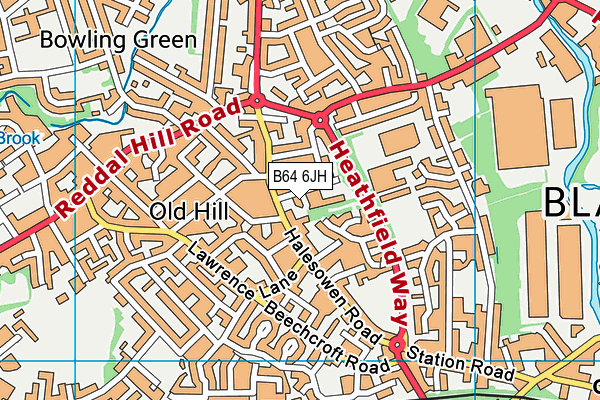 B64 6JH map - OS VectorMap District (Ordnance Survey) B64 6JH map - OS VectorMap District (Ordnance Survey)