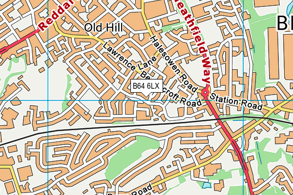 B64 6LX map - OS VectorMap District (Ordnance Survey) B64 6LX map - OS VectorMap District (Ordnance Survey)