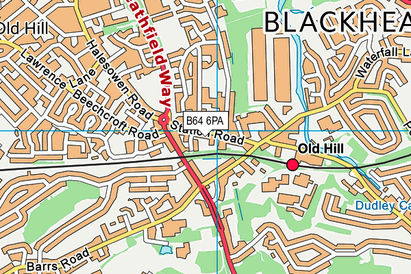 B64 6PA map - OS VectorMap District (Ordnance Survey) B64 6PA map - OS VectorMap District (Ordnance Survey)