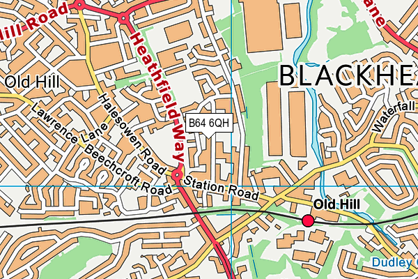 B64 6QH map - OS VectorMap District (Ordnance Survey) B64 6QH map - OS VectorMap District (Ordnance Survey)