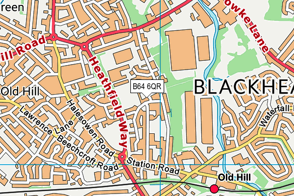 B64 6QR map - OS VectorMap District (Ordnance Survey) B64 6QR map - OS VectorMap District (Ordnance Survey)