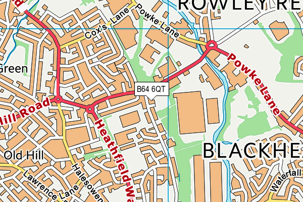 B64 6QT map - OS VectorMap District (Ordnance Survey) B64 6QT map - OS VectorMap District (Ordnance Survey)