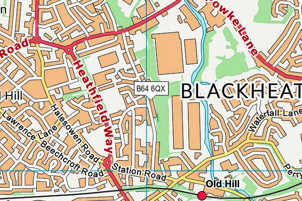 B64 6QX map - OS VectorMap District (Ordnance Survey) B64 6QX map - OS VectorMap District (Ordnance Survey)