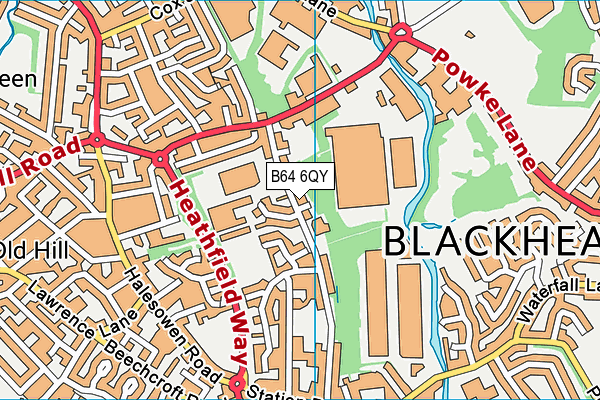 B64 6QY map - OS VectorMap District (Ordnance Survey) B64 6QY map - OS VectorMap District (Ordnance Survey)