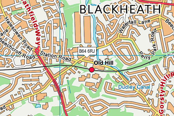 B64 6RJ map - OS VectorMap District (Ordnance Survey) B64 6RJ map - OS VectorMap District (Ordnance Survey)