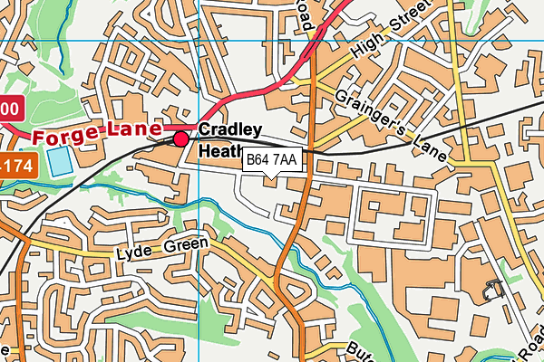 B64 7AA map - OS VectorMap District (Ordnance Survey) B64 7AA map - OS VectorMap District (Ordnance Survey)