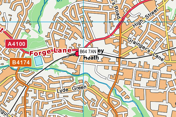 B64 7AN map - OS VectorMap District (Ordnance Survey) B64 7AN map - OS VectorMap District (Ordnance Survey)