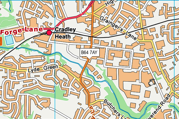 B64 7AY map - OS VectorMap District (Ordnance Survey) B64 7AY map - OS VectorMap District (Ordnance Survey)