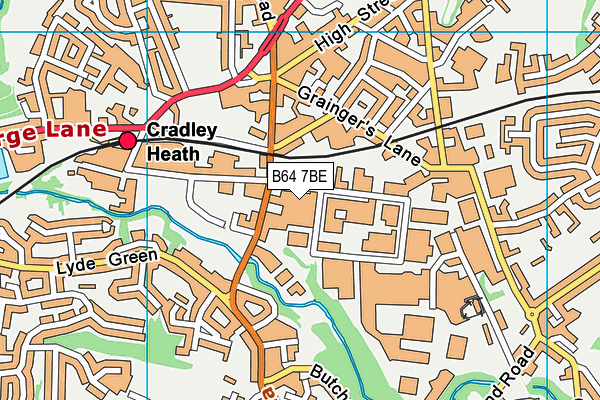 B64 7BE map - OS VectorMap District (Ordnance Survey) B64 7BE map - OS VectorMap District (Ordnance Survey)