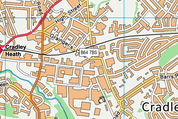 B64 7BS map - OS VectorMap District (Ordnance Survey) B64 7BS map - OS VectorMap District (Ordnance Survey)