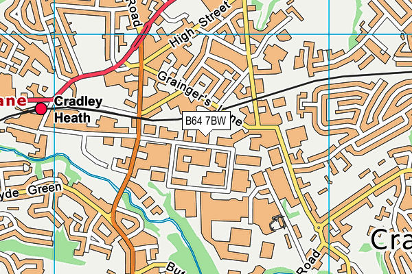 B64 7BW map - OS VectorMap District (Ordnance Survey) B64 7BW map - OS VectorMap District (Ordnance Survey)