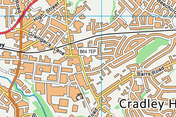 B64 7EP map - OS VectorMap District (Ordnance Survey) B64 7EP map - OS VectorMap District (Ordnance Survey)