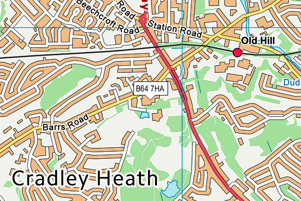 B64 7HA map - OS VectorMap District (Ordnance Survey) B64 7HA map - OS VectorMap District (Ordnance Survey)