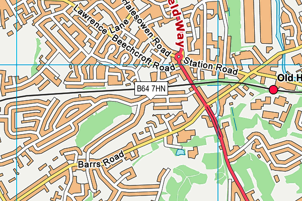 B64 7HN map - OS VectorMap District (Ordnance Survey) B64 7HN map - OS VectorMap District (Ordnance Survey)
