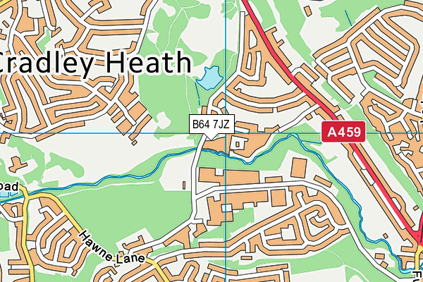 B64 7JZ map - OS VectorMap District (Ordnance Survey) B64 7JZ map - OS VectorMap District (Ordnance Survey)