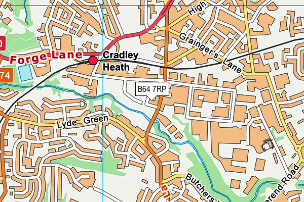 B64 7RP map - OS VectorMap District (Ordnance Survey) B64 7RP map - OS VectorMap District (Ordnance Survey)
