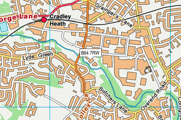B64 7RW map - OS VectorMap District (Ordnance Survey) B64 7RW map - OS VectorMap District (Ordnance Survey)