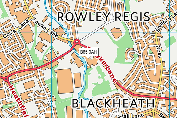B65 0AH map - OS VectorMap District (Ordnance Survey) B65 0AH map - OS VectorMap District (Ordnance Survey)