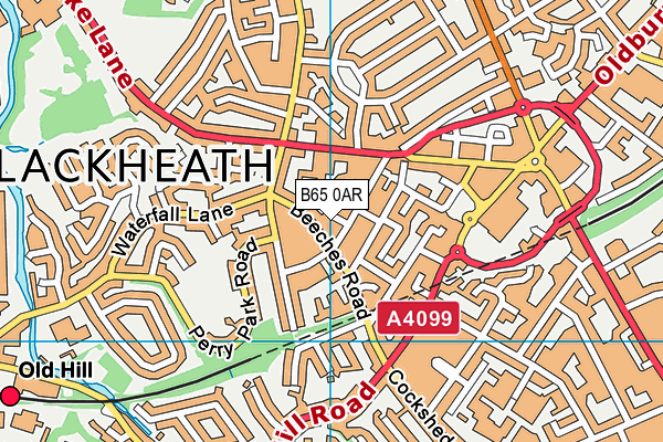 B65 0AR map - OS VectorMap District (Ordnance Survey) B65 0AR map - OS VectorMap District (Ordnance Survey)