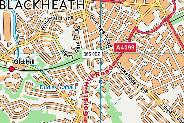 B65 0BZ map - OS VectorMap District (Ordnance Survey) B65 0BZ map - OS VectorMap District (Ordnance Survey)