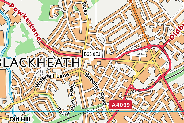 B65 0EJ map - OS VectorMap District (Ordnance Survey) B65 0EJ map - OS VectorMap District (Ordnance Survey)