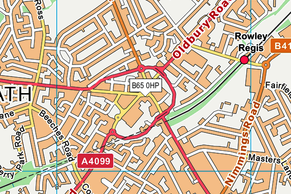 B65 0HP map - OS VectorMap District (Ordnance Survey) B65 0HP map - OS VectorMap District (Ordnance Survey)