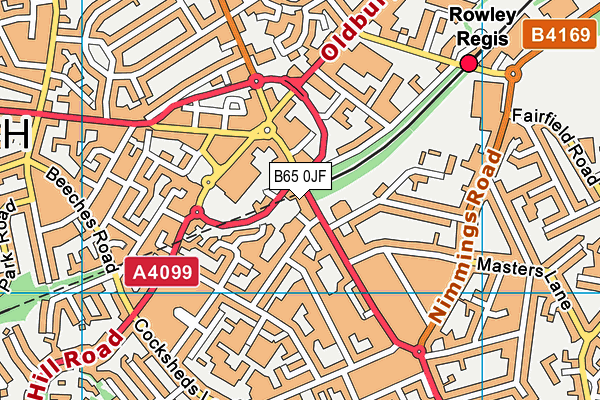 B65 0JF map - OS VectorMap District (Ordnance Survey) B65 0JF map - OS VectorMap District (Ordnance Survey)